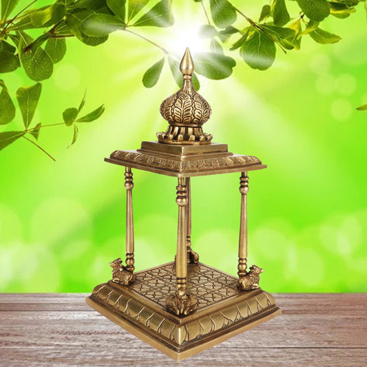 Brass Temple Statue for Home and Decor Gifts Weight 4.3 Kg Height 25 cm