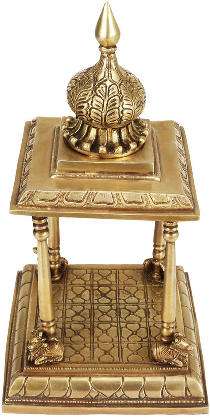 Brass Temple Statue for Home and Decor Gifts Weight 4.3 Kg Height 25 cm