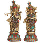 Brass Radha Krishna Murti for Home and Decor Living Room Height 41 cm Weight 9.5 Kg