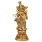 Brass Krishna Statue for Home and Decor and Living Room Height 41 cm Weight 4.7 Kg