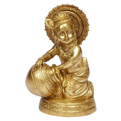 Brass Krishna Murti for Home and Decor Living Room Height 18 cm Weight 1.25 Kg