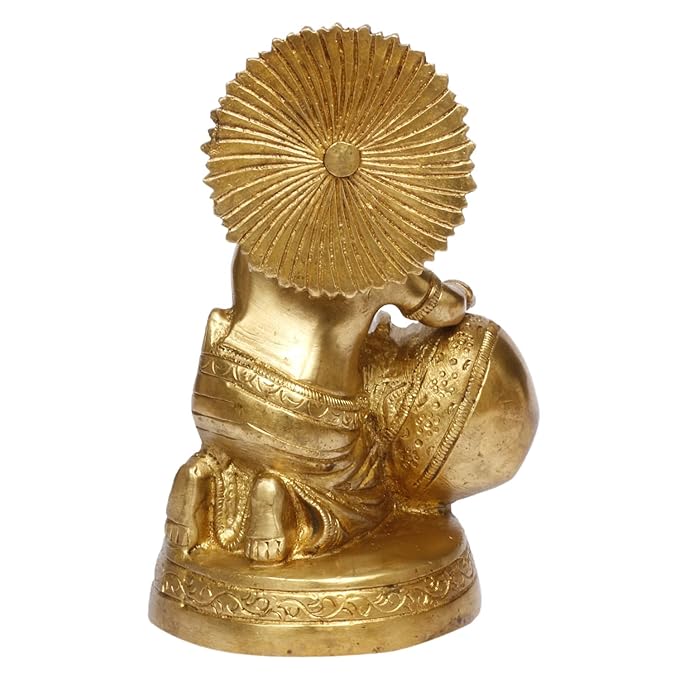 Brass Krishna Murti for Home and Decor Living Room Height 18 cm Weight 1.25 Kg