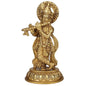 Brass Krishna Murti for Home and Decor Height 27 cm Weight 1.1 Kg