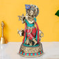 Brass Gem Stone Work Krishna Murti for Home and Decor Height 28 cm Weight 2.7 Kg