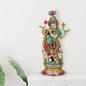 Brass Krishna Murti for Home and Decor Living Room Height 42 cm Weight 2.3 Kg