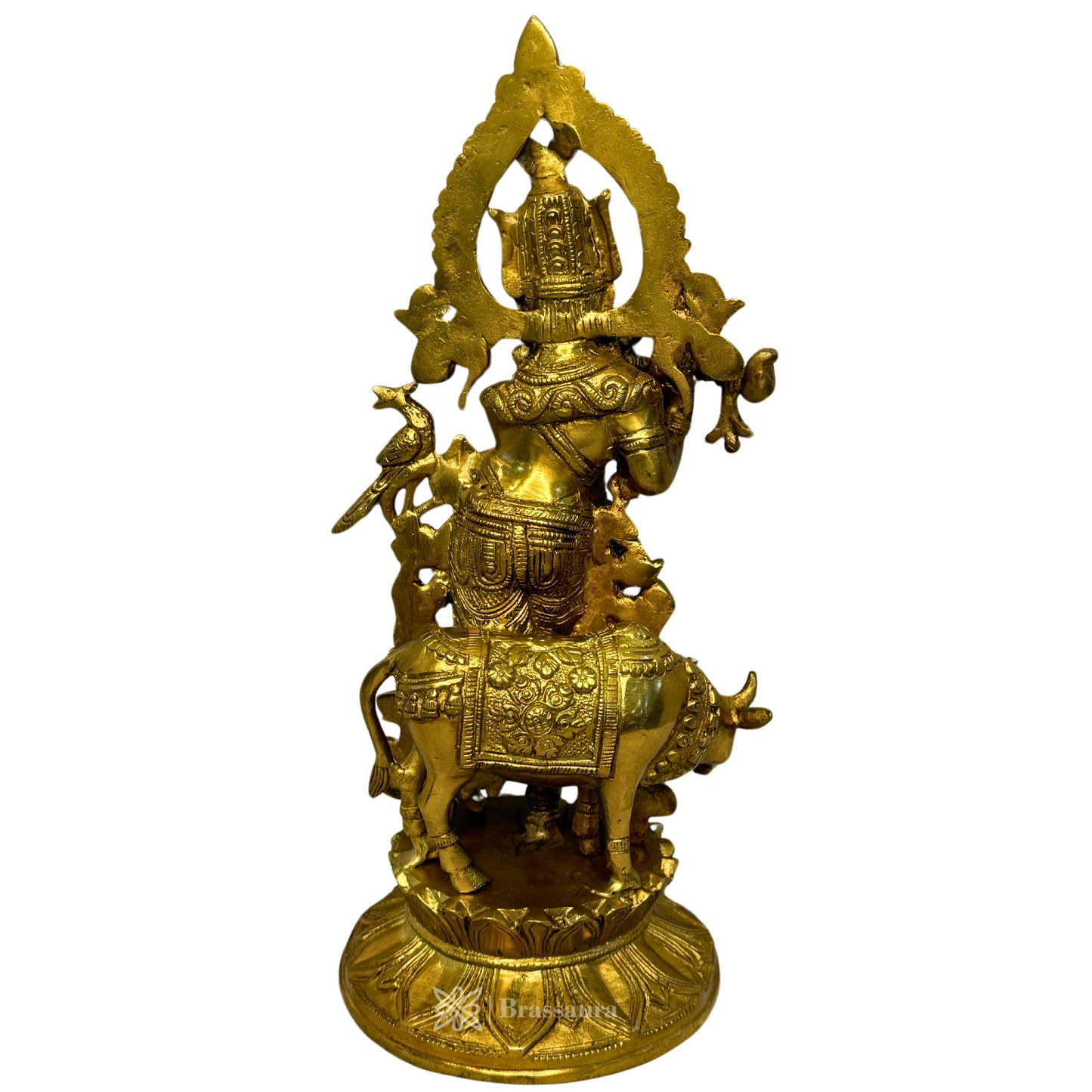 Brass Krishna Murti for Home and Decor Living Room Height 33 cm Weight 3.3 Kg