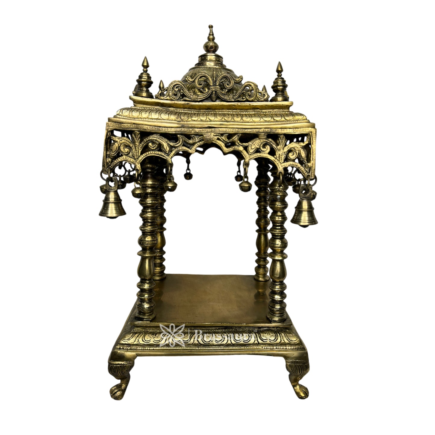 Brass Big Size Temple Statue for Home and Decor Show Piece for Prey Room Weight 14.5 Kg Height 30 cm