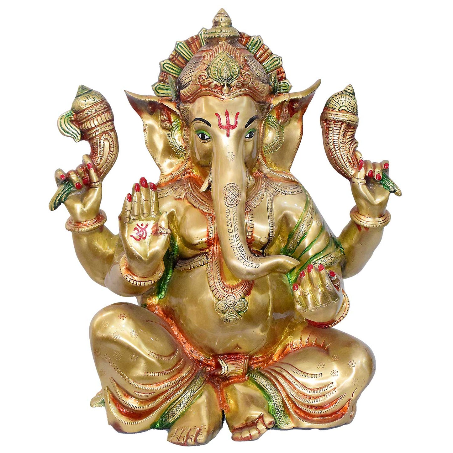 ब्रासोरा® वृंदावन वेणुगोपाल कृष्ण पीतल की प्रतिमा मोर के साथ | एंटीक नीला और सुनहरा रंग | ऊँचाई 20 इंच