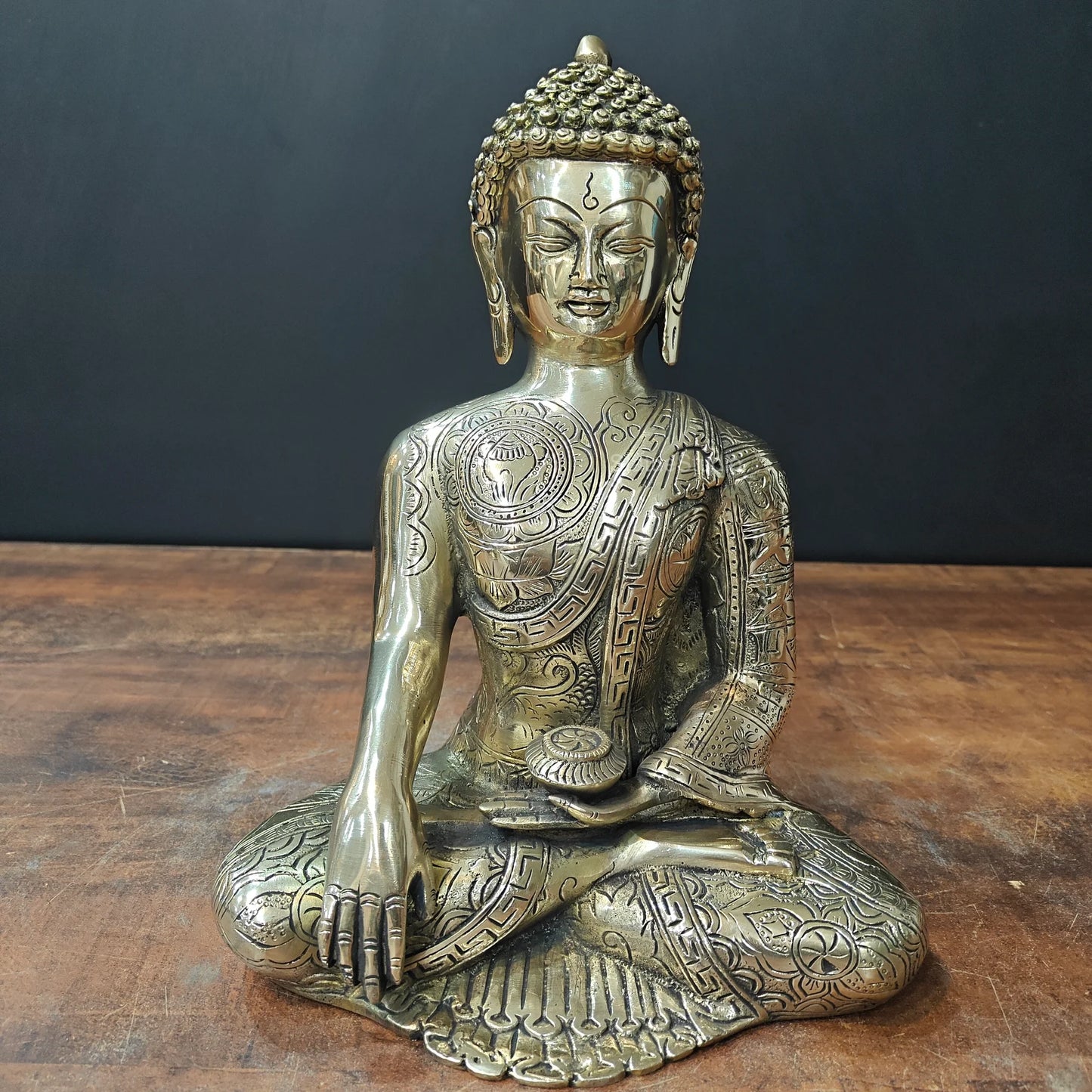 ब्रासोरा® वृंदावन वेणुगोपाल कृष्ण पीतल की प्रतिमा मोर के साथ | एंटीक नीला और सुनहरा रंग | ऊँचाई 20 इंच