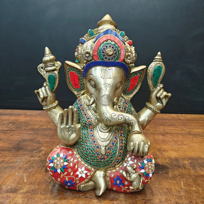 ब्रासोरा® वृंदावन वेणुगोपाल कृष्ण पीतल की प्रतिमा मोर के साथ | एंटीक नीला और सुनहरा रंग | ऊँचाई 20 इंच