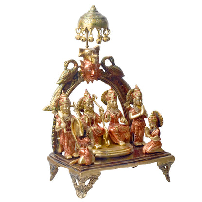 Brassaura® Brass Ram Panchayat Idol | Height 13.5 Inches