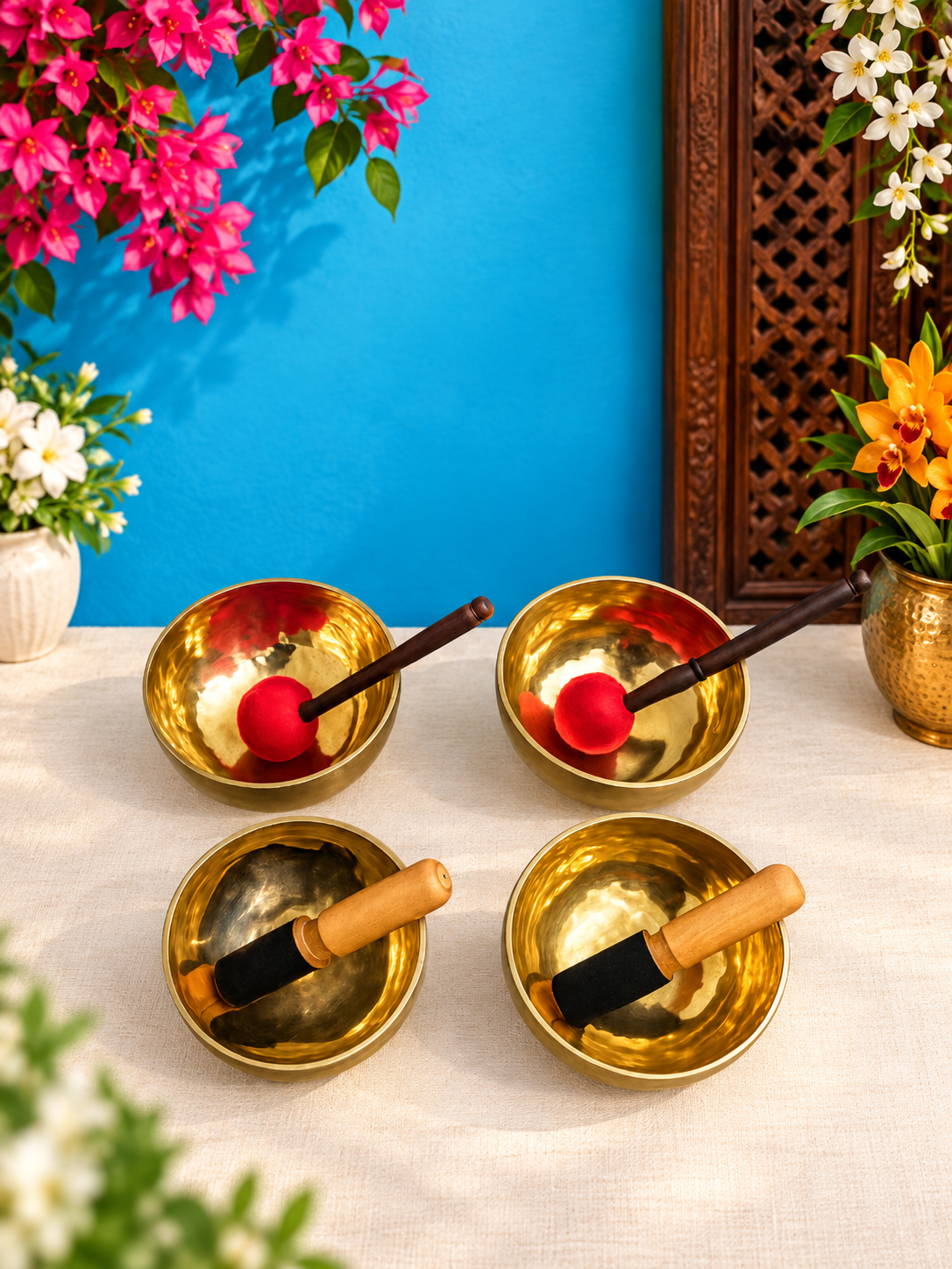 ब्रासोरा® वृंदावन वेणुगोपाल कृष्ण पीतल की प्रतिमा मोर के साथ | एंटीक नीला और सुनहरा रंग | ऊँचाई 20 इंच