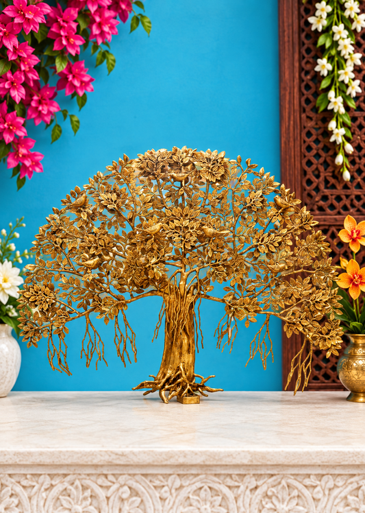 Brassaura® LARGE BRASS BODHI TREE WALL DECORE HEIGHT 36 INCHES