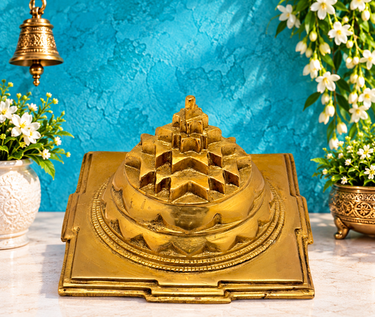 ब्रासोरा™ ब्रास शालिग्राम यंत्र – ऊँचाई 3.2 इंच और वज़न 1 किलोग्राम | मंदिर और पूजा सजावट