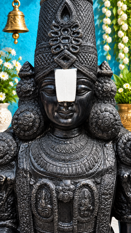 Brassaura® Brass Tirupati Balaji Statue | Height 48 Inches