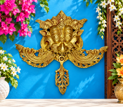 Brassaura® Najar Rakhsa Kawach Statue for Home and Decor Weight 1.4 Kg Height 24 Cm