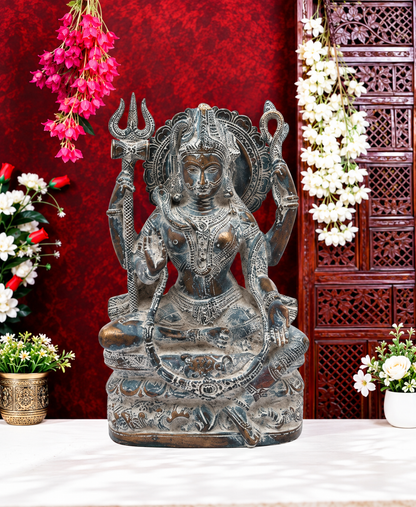 ब्रासुर्रा™ पीतल शिव प्रतिमा | ऊँचाई 10 इंच और वज़न 4 किग्रा