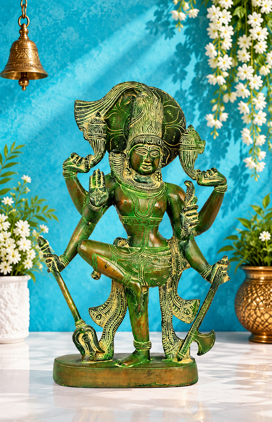 ब्रासोरा® ब्रास शिव प्रतिमा | ऊंचाई 13 इंच और वज़न 4.80 किलोग्राम