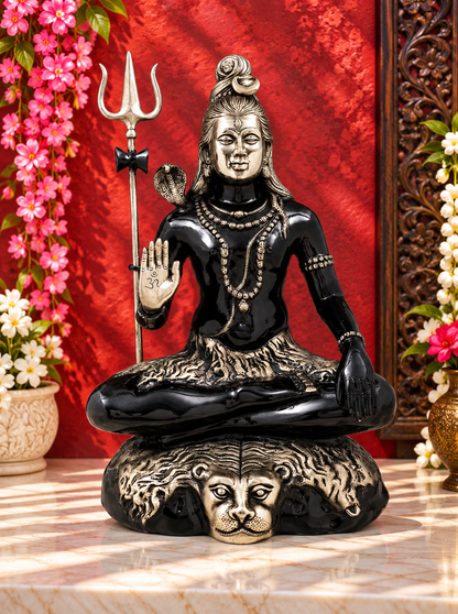 Brassaura® ब्रास शिव प्रतिमा | ऊंचाई 22 इंच और वज़न 15.40 किग्रा