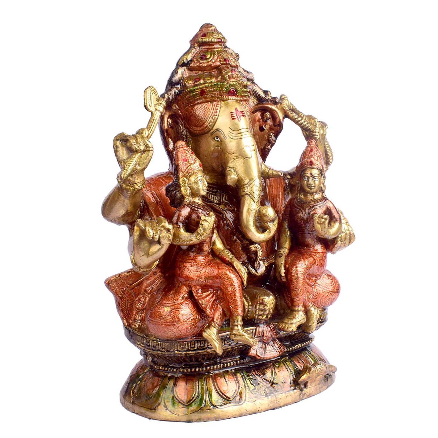 ब्रासोरा® वृंदावन वेणुगोपाल कृष्ण पीतल की प्रतिमा मोर के साथ | एंटीक नीला और सुनहरा रंग | ऊँचाई 20 इंच