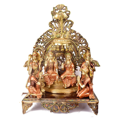Brassaura® Brass Ram Darbar Idol | Height 23 Inches