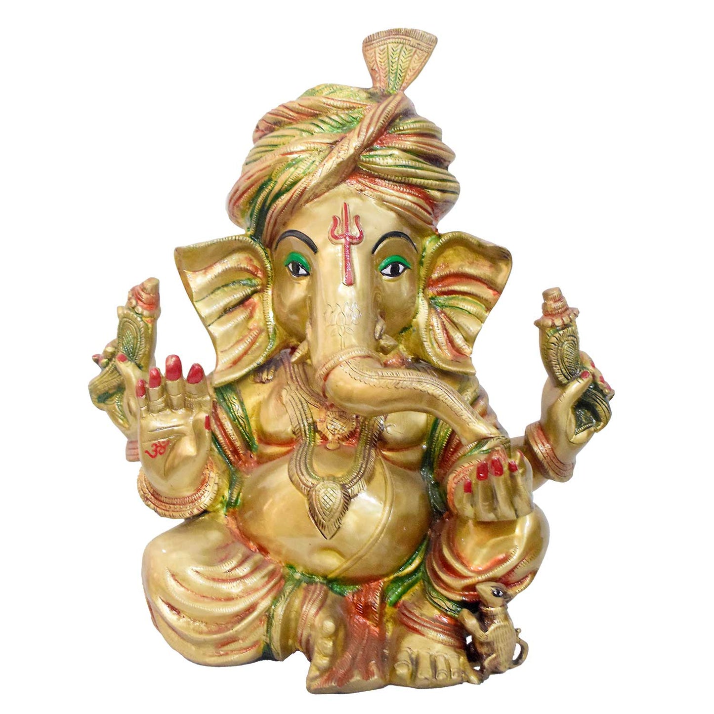 ब्रासोरा® वृंदावन वेणुगोपाल कृष्ण पीतल की प्रतिमा मोर के साथ | एंटीक नीला और सुनहरा रंग | ऊँचाई 20 इंच