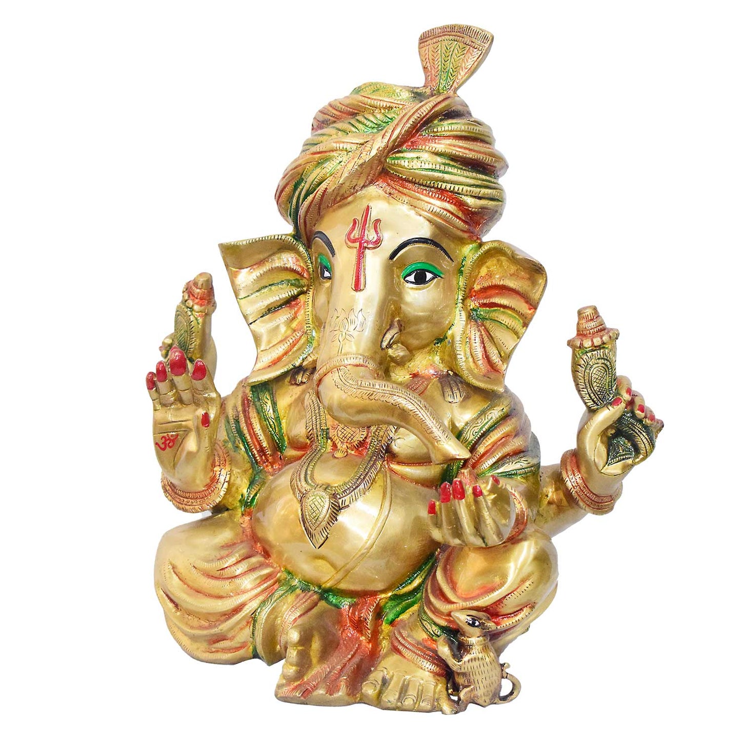 ब्रासोरा® वृंदावन वेणुगोपाल कृष्ण पीतल की प्रतिमा मोर के साथ | एंटीक नीला और सुनहरा रंग | ऊँचाई 20 इंच