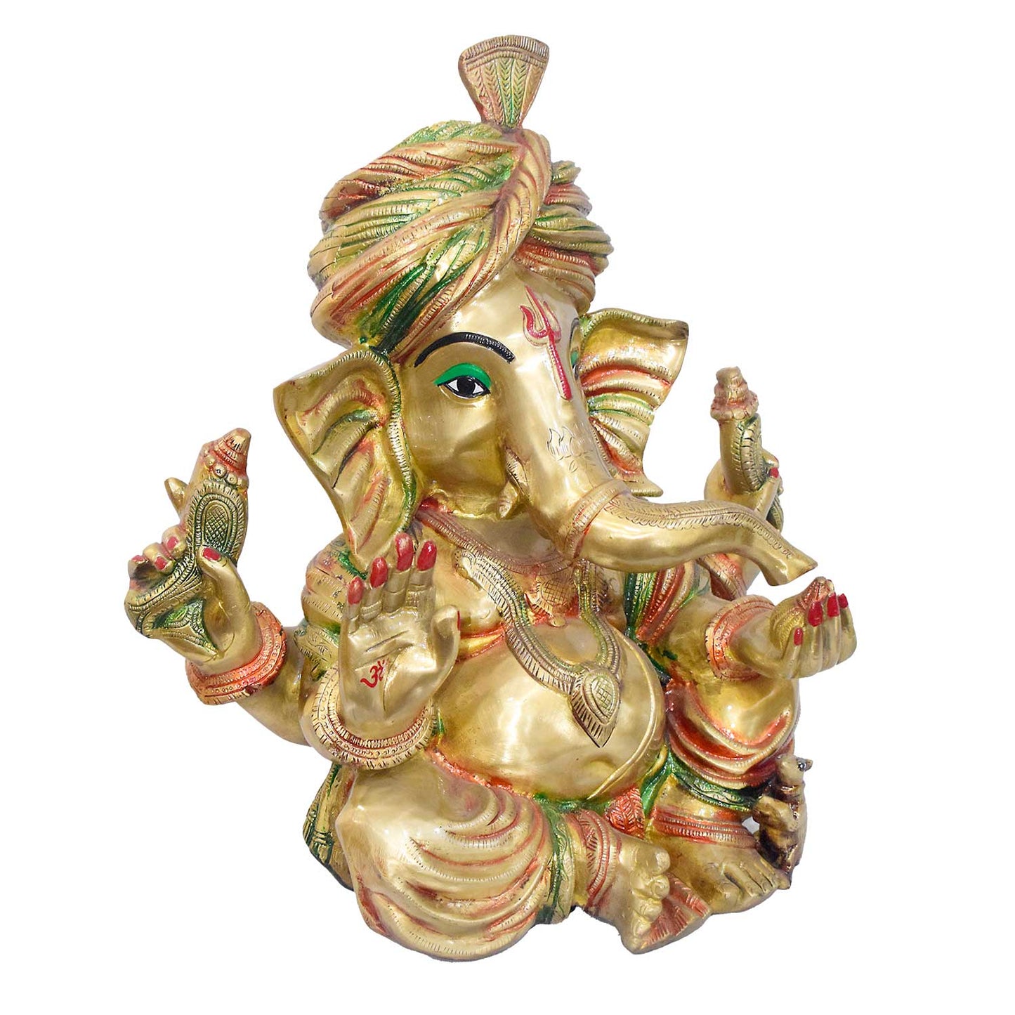 ब्रासोरा® वृंदावन वेणुगोपाल कृष्ण पीतल की प्रतिमा मोर के साथ | एंटीक नीला और सुनहरा रंग | ऊँचाई 20 इंच