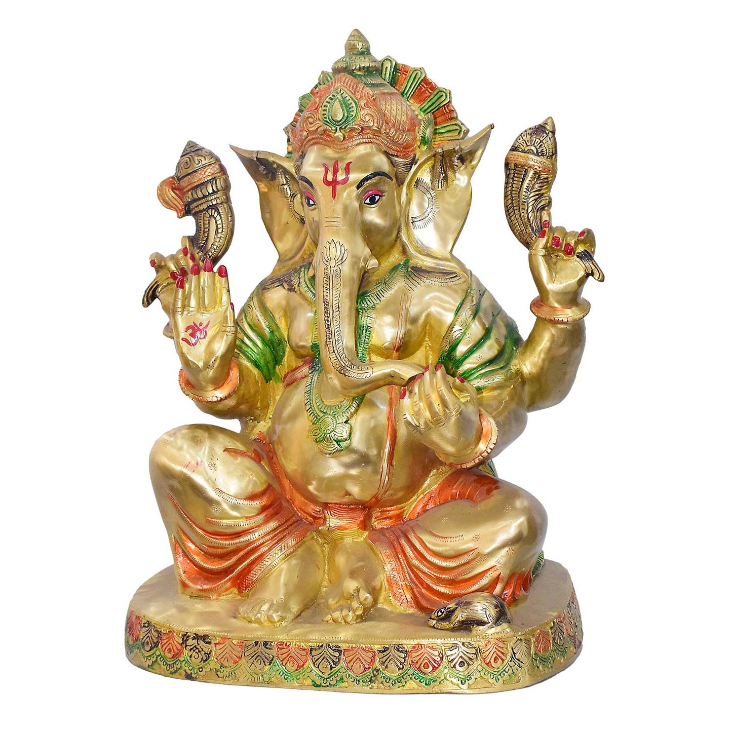 Brassaura® Brass Divine Ganesha Idol | Height 20 Inches
