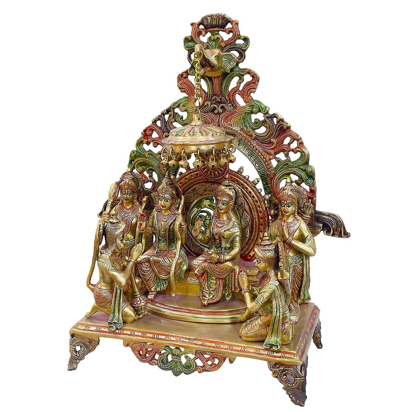 Brassaura® Brass Shree Ram Darbar Murti | Height 23 Inches