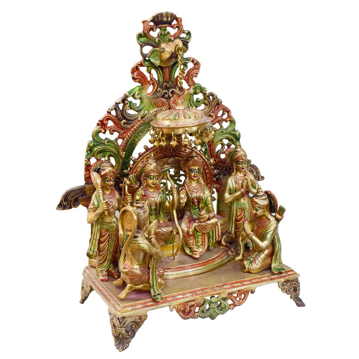 Brassaura® Brass Shree Ram Darbar Murti | Height 23 Inches