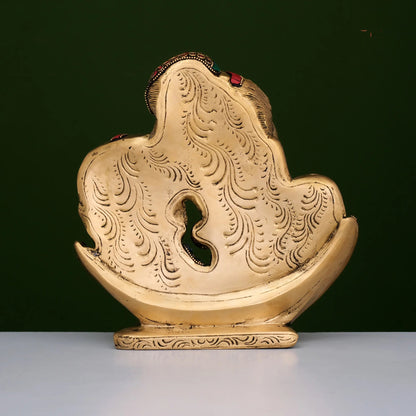 Brassaura® Brass Shiva Parvati Bust | Height 9.5 Inches
