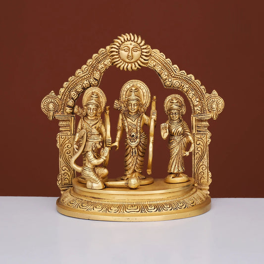 Brassaura® Brass Ram Darbar Statue | Height 7 Inches