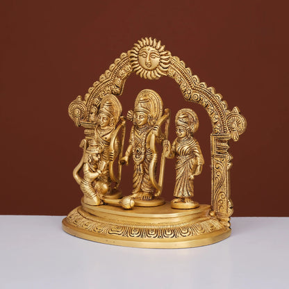 Brassaura® Brass Ram Darbar Statue | Height 7 Inches