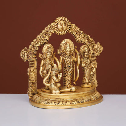 Brassaura® Brass Ram Darbar Statue | Height 7 Inches