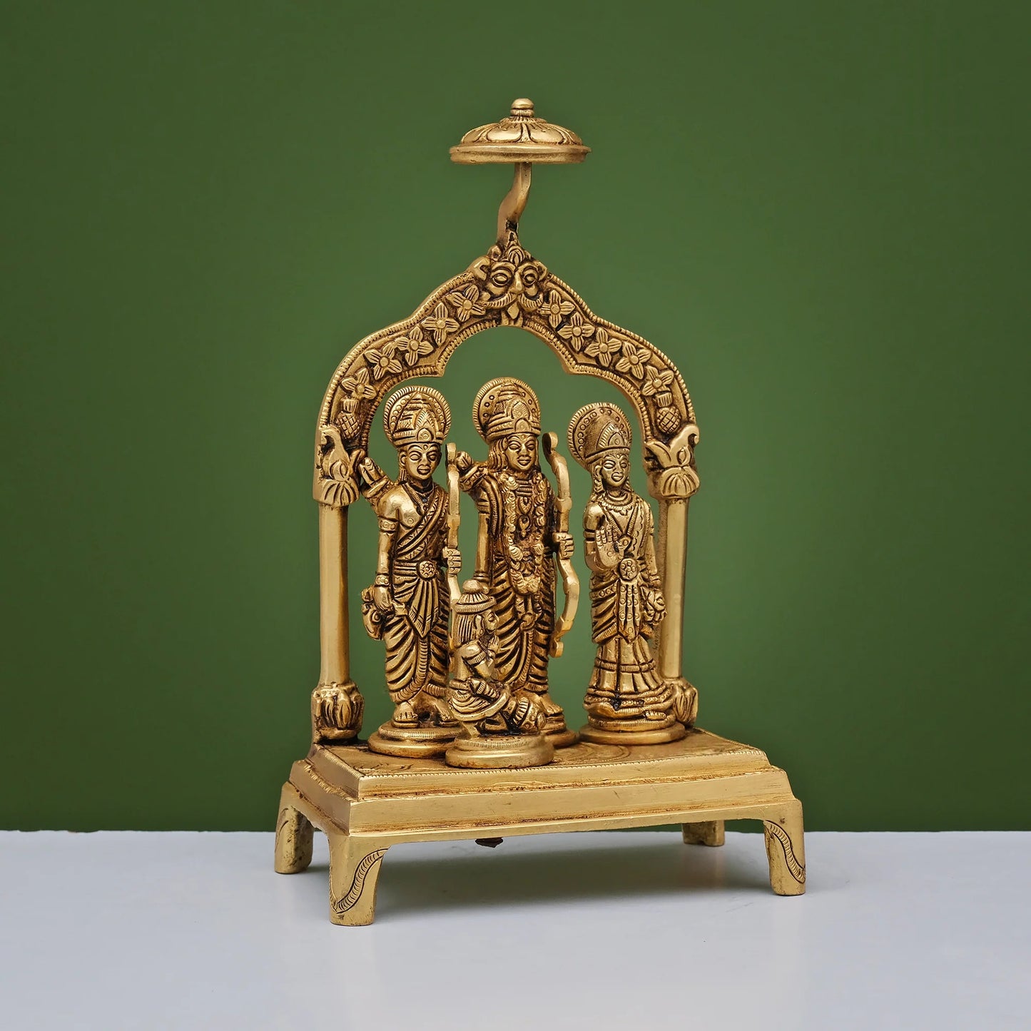 Brassaura® Brass Ram Darbar Statue | Height 9.5 Inches