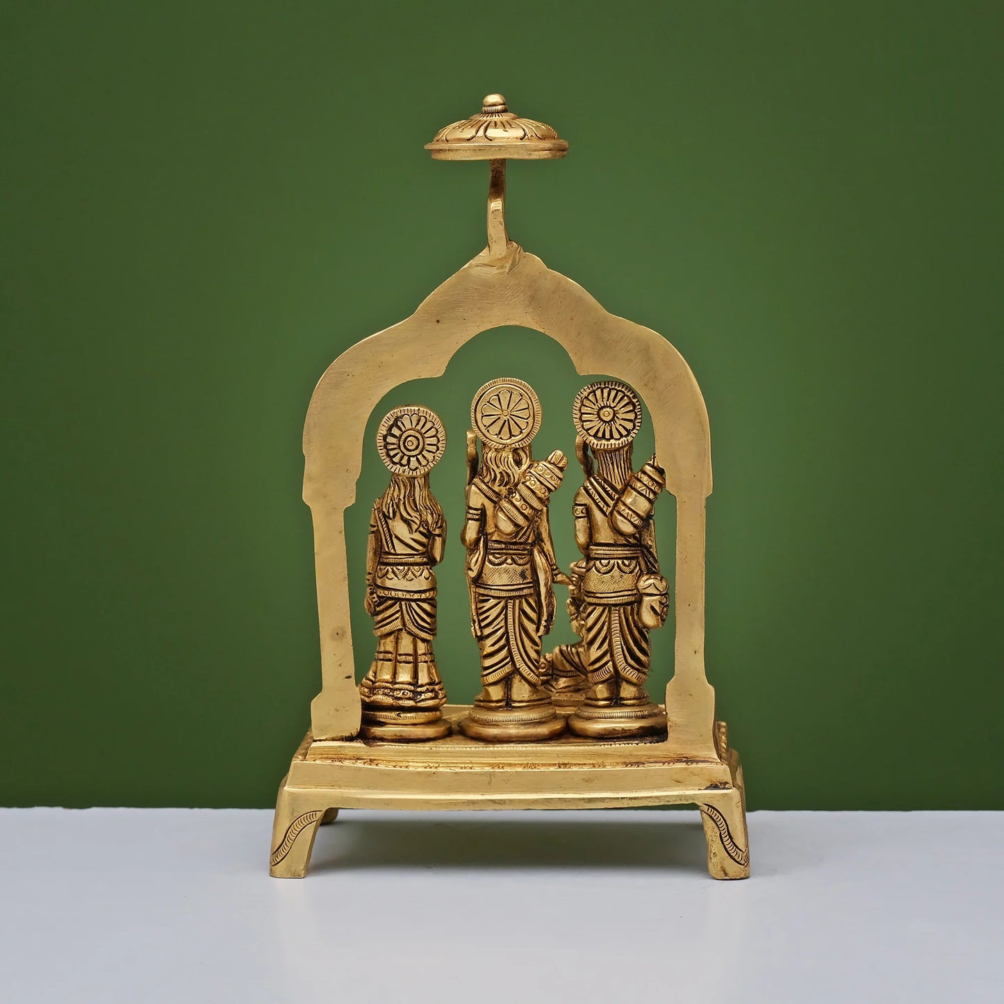 Brassaura® Brass Ram Darbar Statue | Height 9.5 Inches