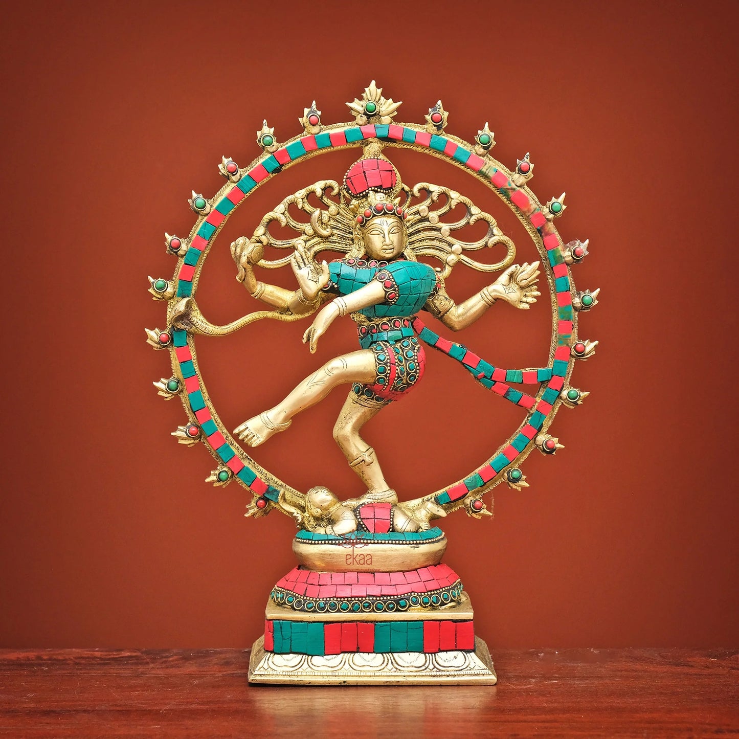 Brassaura® Brass Lord Natraj Idol | Height 13 Inches