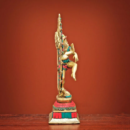 Brassaura® Brass Lord Natraj Idol | Height 13 Inches