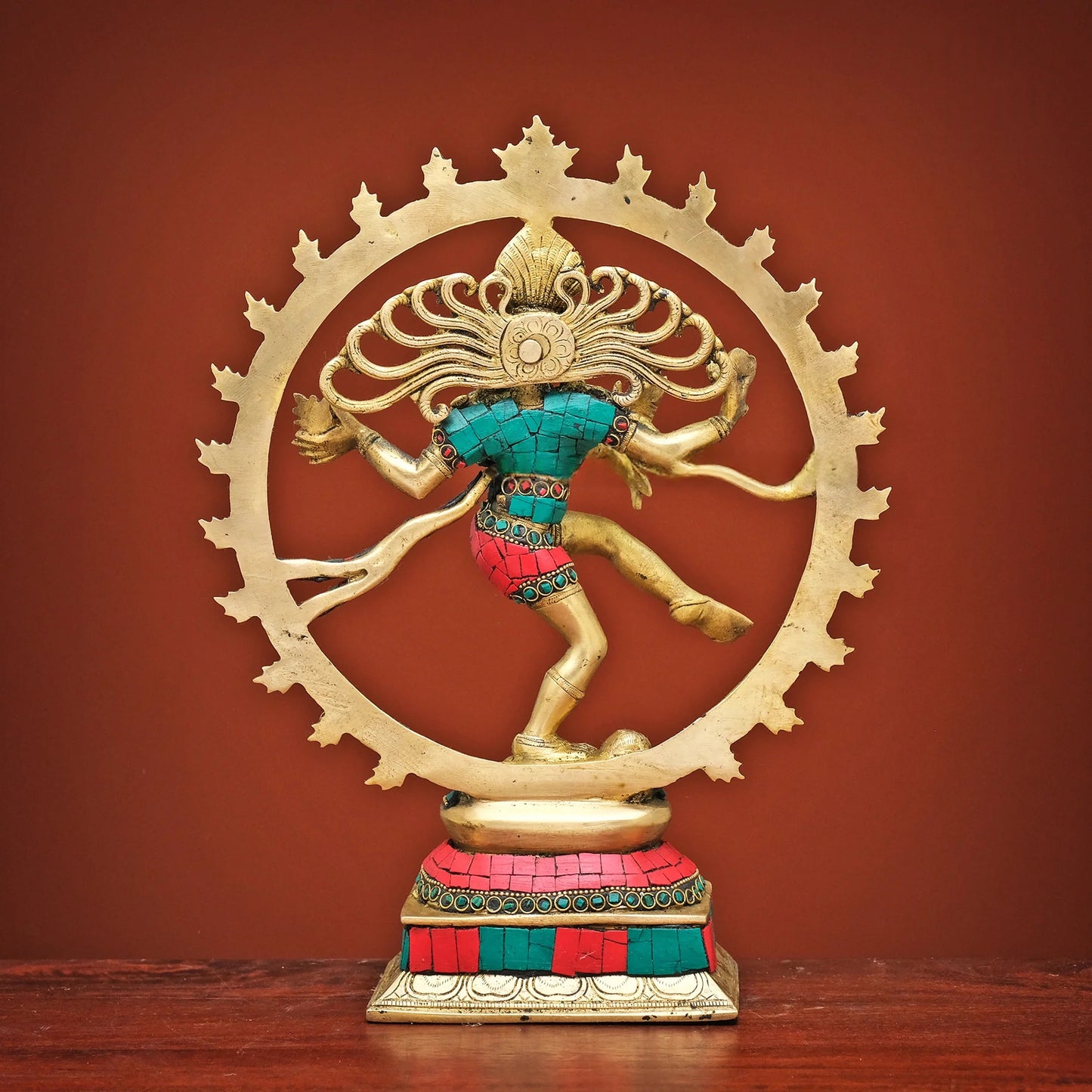 Brassaura® Brass Lord Natraj Idol | Height 13 Inches
