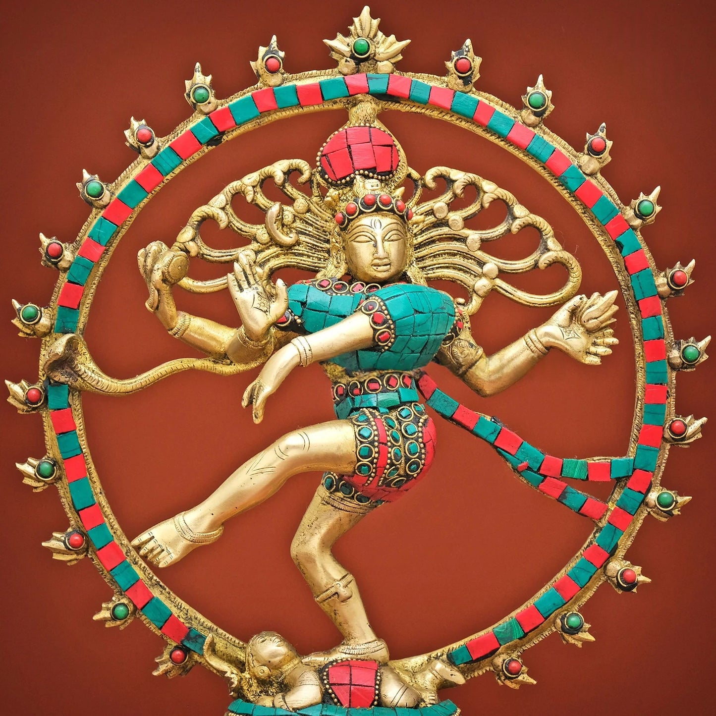 Brassaura® Brass Lord Natraj Idol | Height 13 Inches