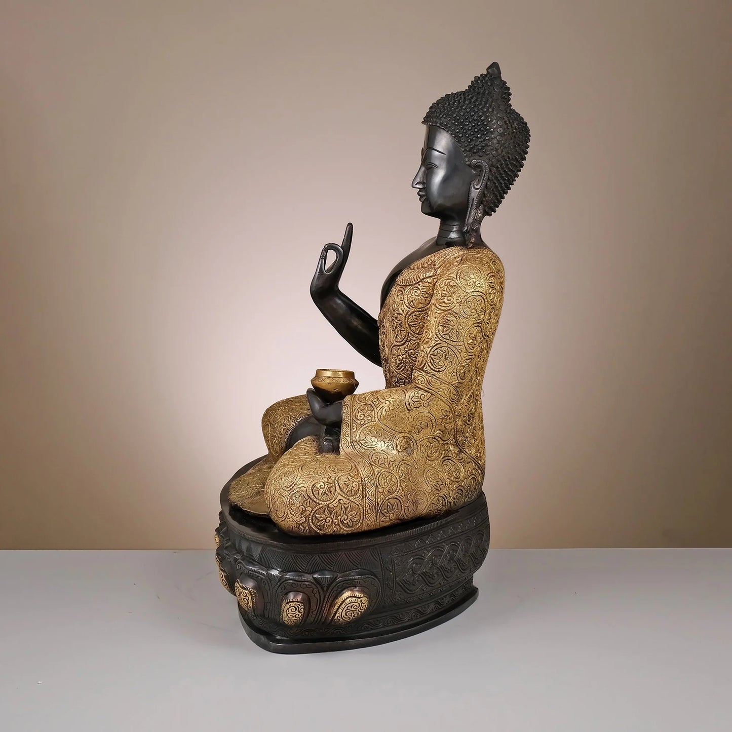Brassaura® Brass Lord Buddha Statue | Height 21 Inches
