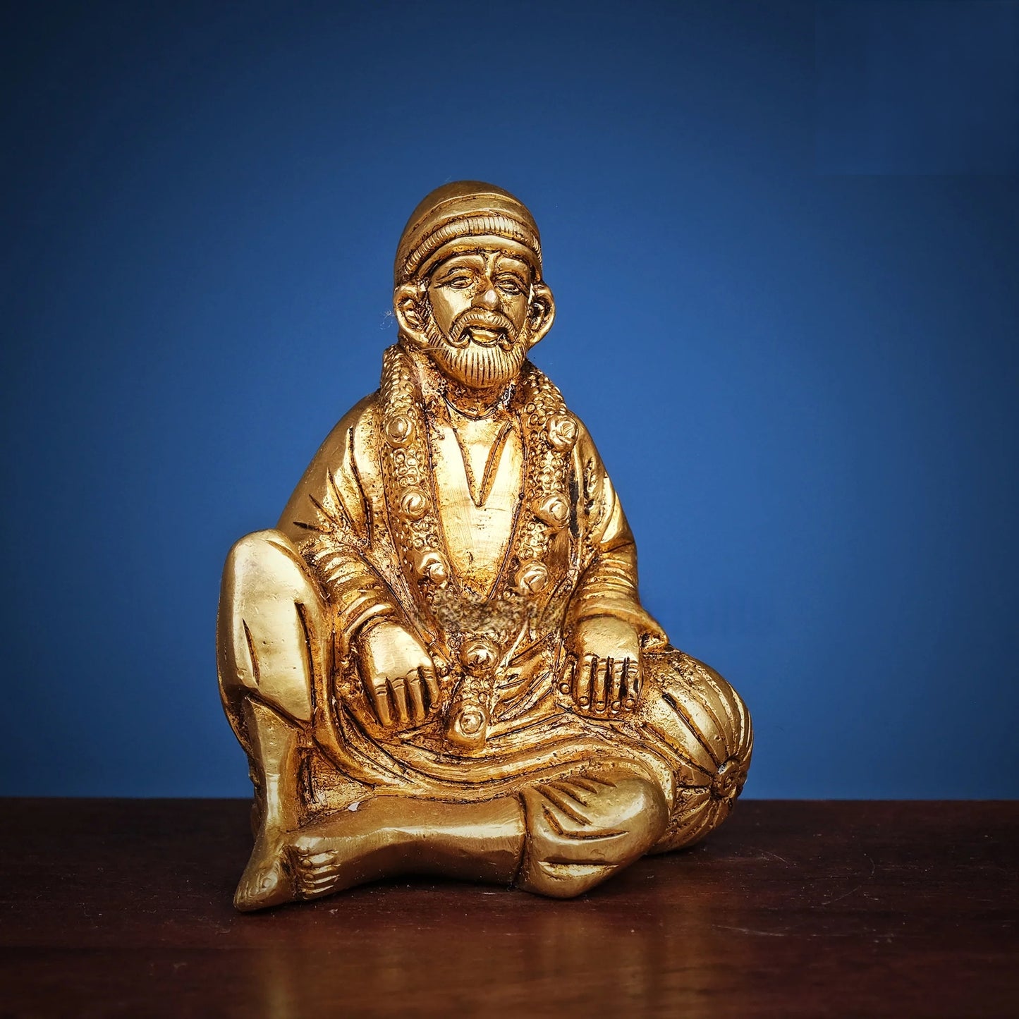 Brassaura® Brass Sai Baba Murti | Height 3.5 Inches