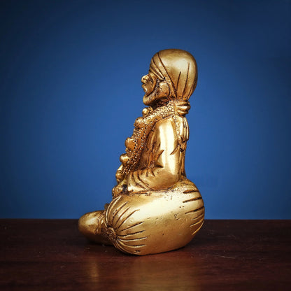 Brassaura® Brass Sai Baba Murti | Height 3.5 Inches