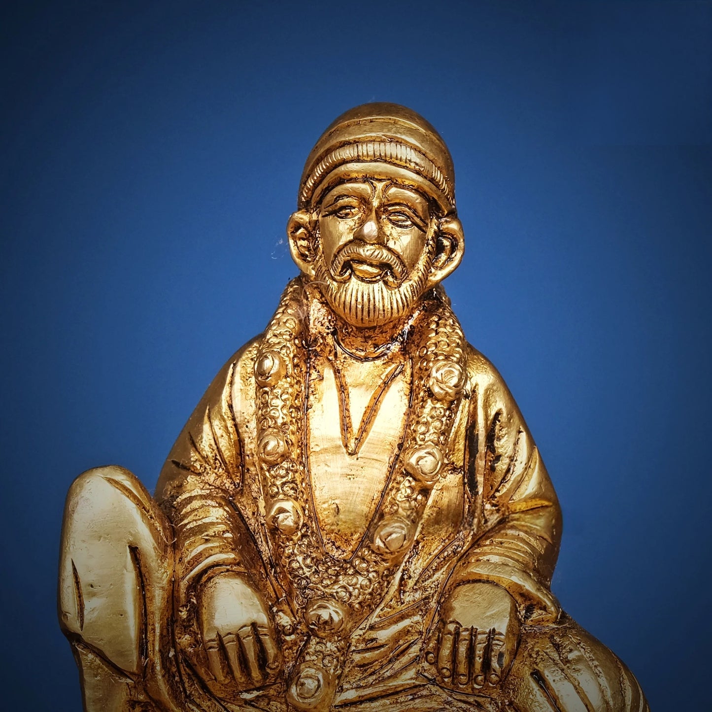 Brassaura® Brass Sai Baba Murti | Height 3.5 Inches