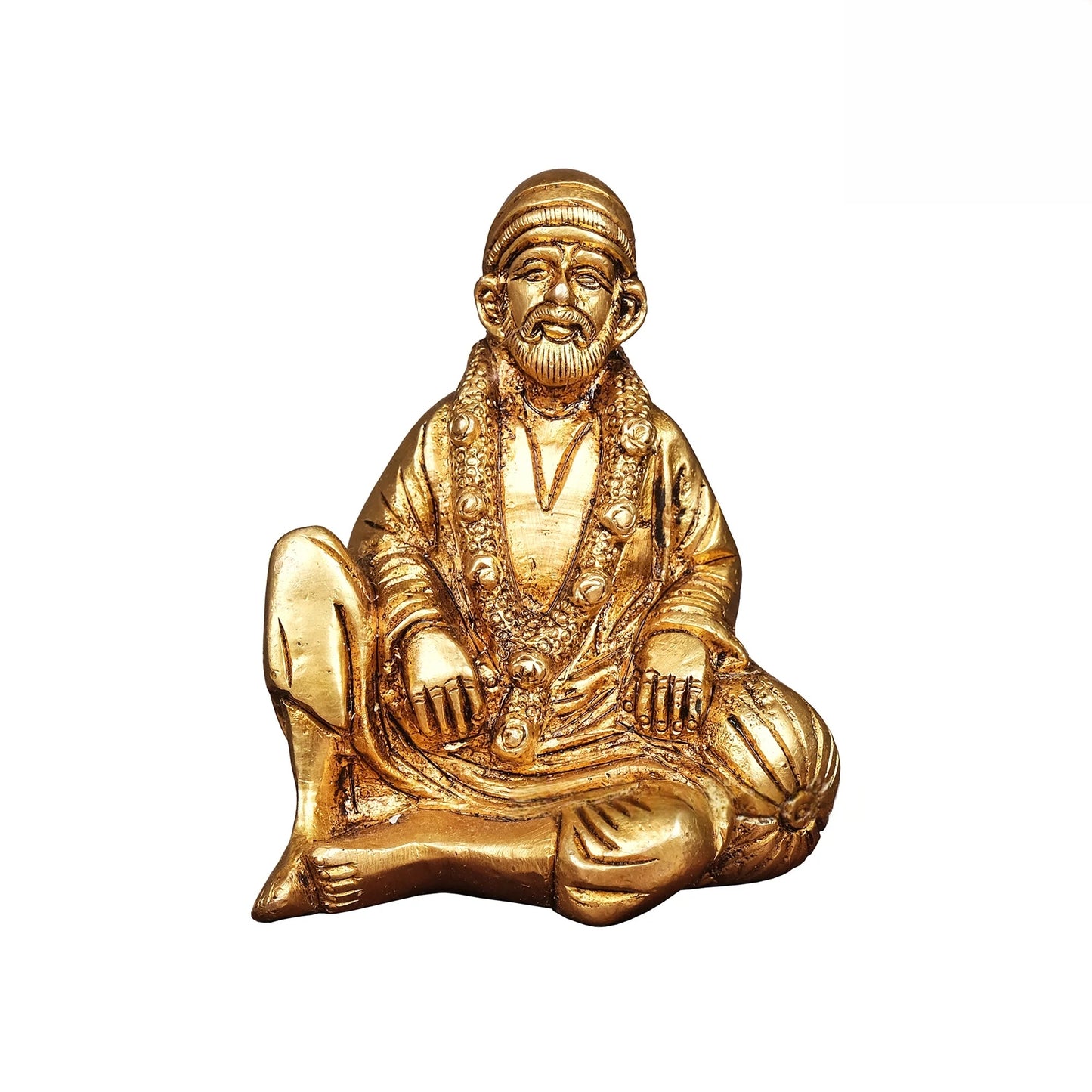 Brassaura® Brass Sai Baba Murti | Height 3.5 Inches