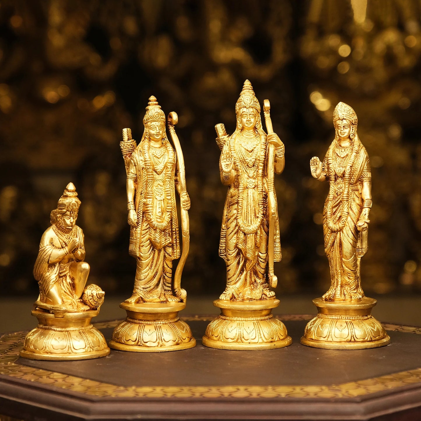 Brassaura® Brass Ram Darbar Statue | Height 9.5 Inches
