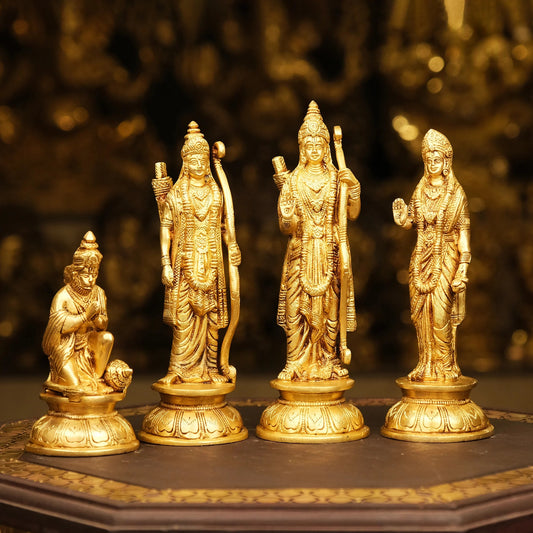 Brassaura® Brass Ram Darbar Statue | Height 9.5 Inches