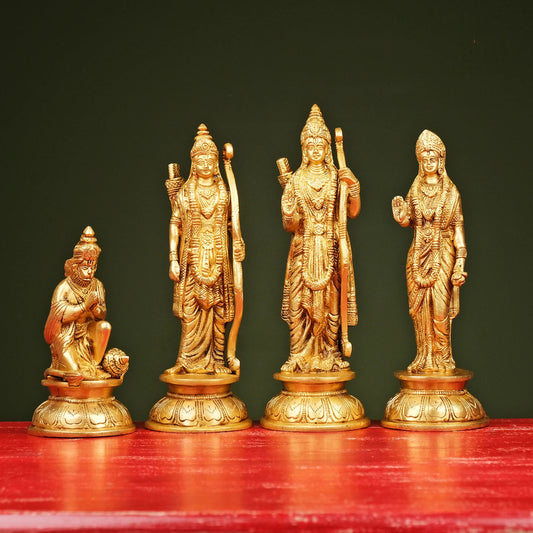 Brassaura® Brass Ram Darbar Statue | Height 9.5 Inches
