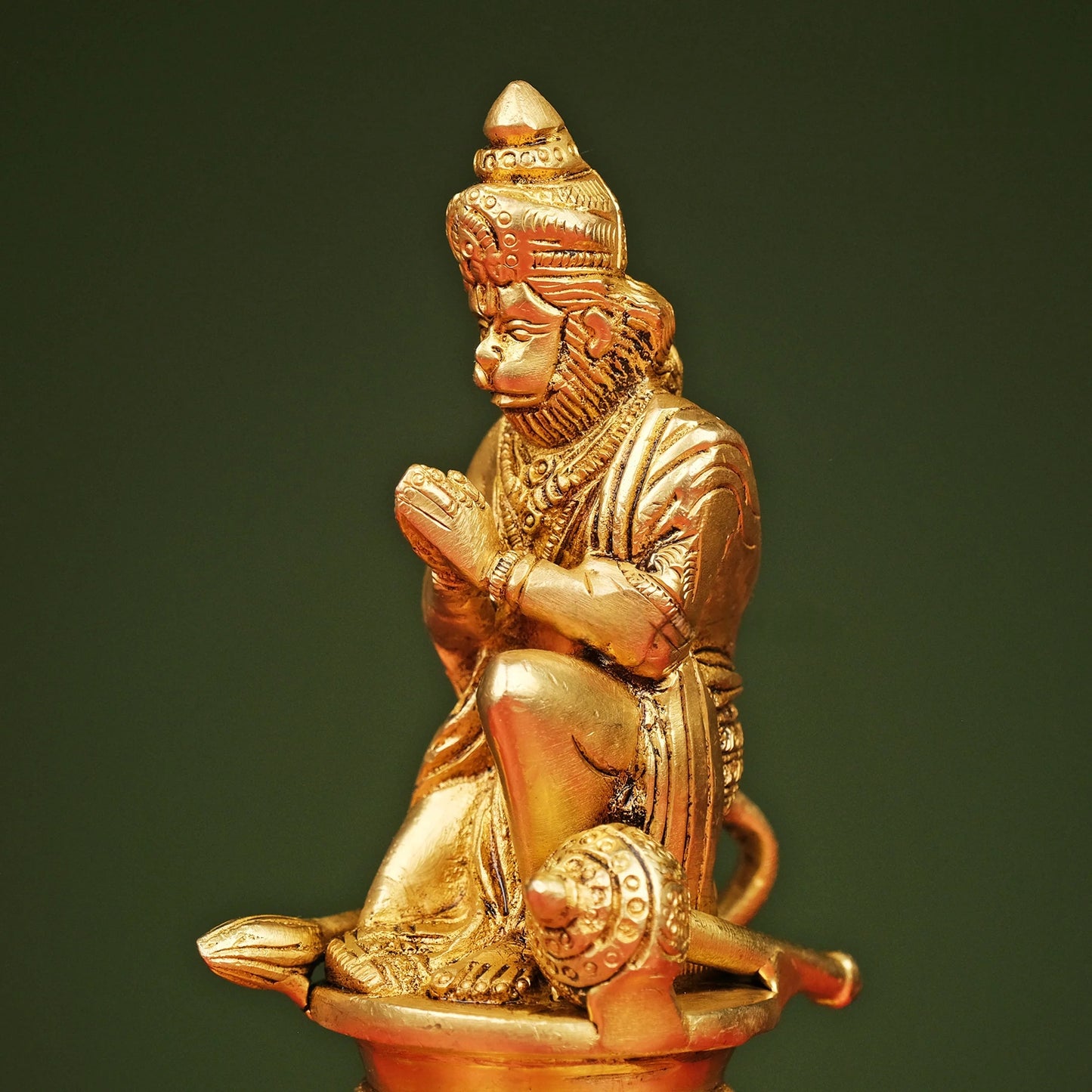 Brassaura® Brass Ram Darbar Statue | Height 9.5 Inches